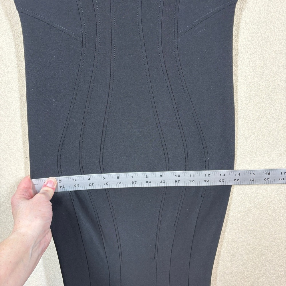 Avery G Knit Mermaid Maxi Dress 6 Black Classic Formal Glamour Whimsigoth FLAW - Picture 8 of 12